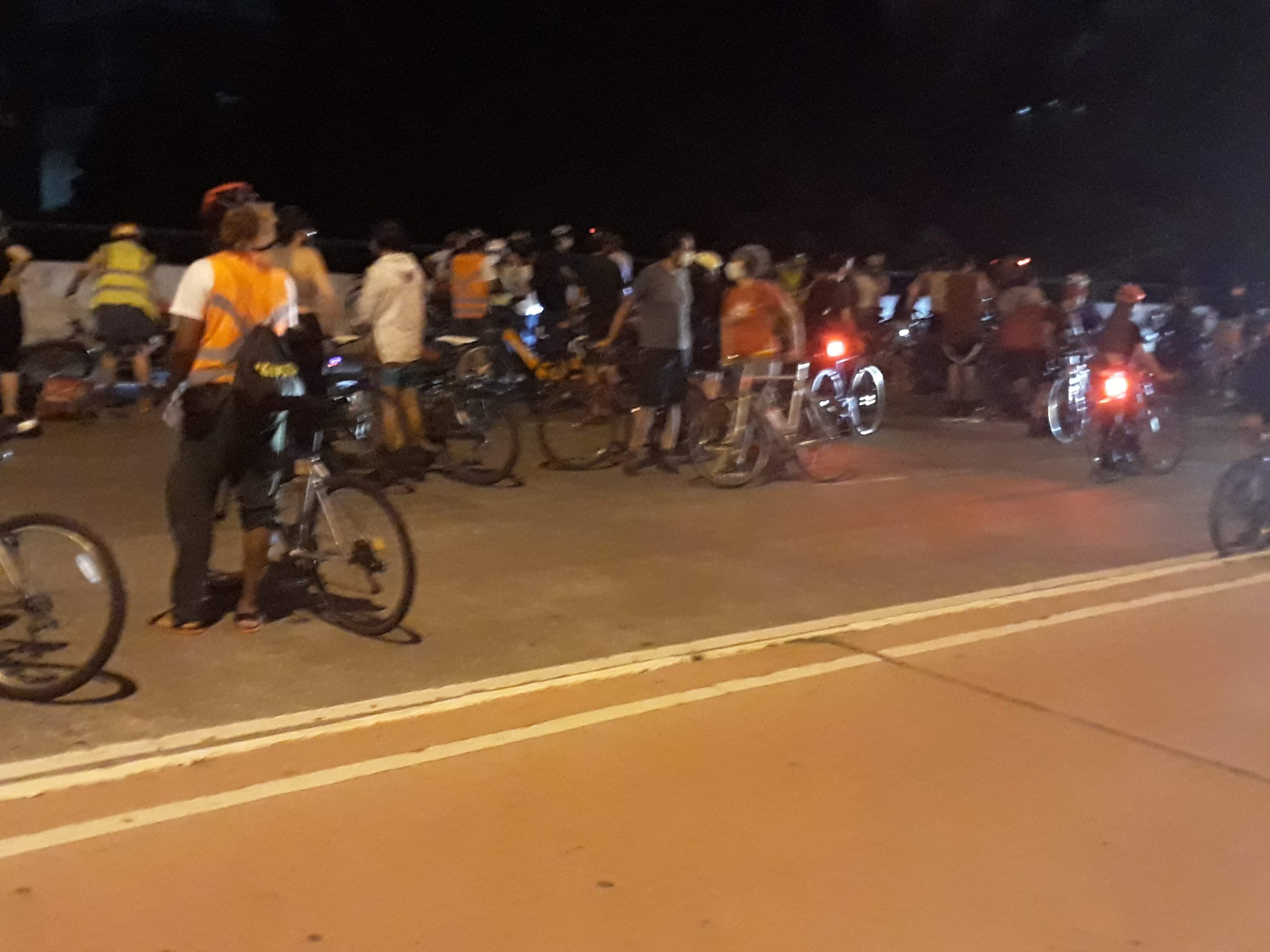 Local exato do atropelamento na avenida Paulo VI