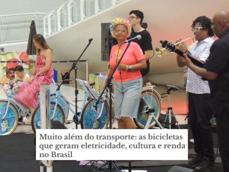 Muito além do transporte: bicicletas que geram eletricidade, cultura e renda no&nbsp;Brasil